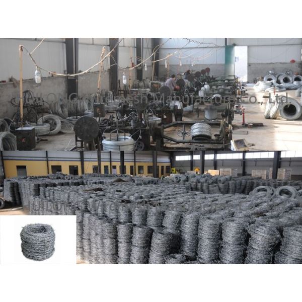 Hot Dipped Galvanised barbed wire for security defence