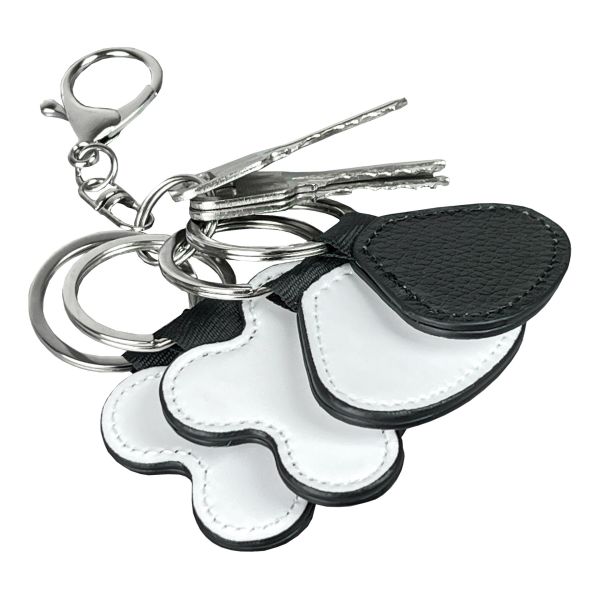 Personalized Sublimation Blank Leather Keychain Pendant