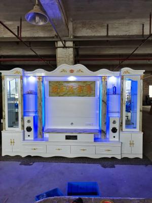 Armário de suporte de TV estilo aquário Painel de MDF Ashley Foot Armoire Armário de TV