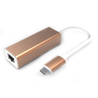 Rede RJ45 para datilografar o tipo 1000 do Usb de Mbps do cabo de C adaptador de C Gigabit Ethernet