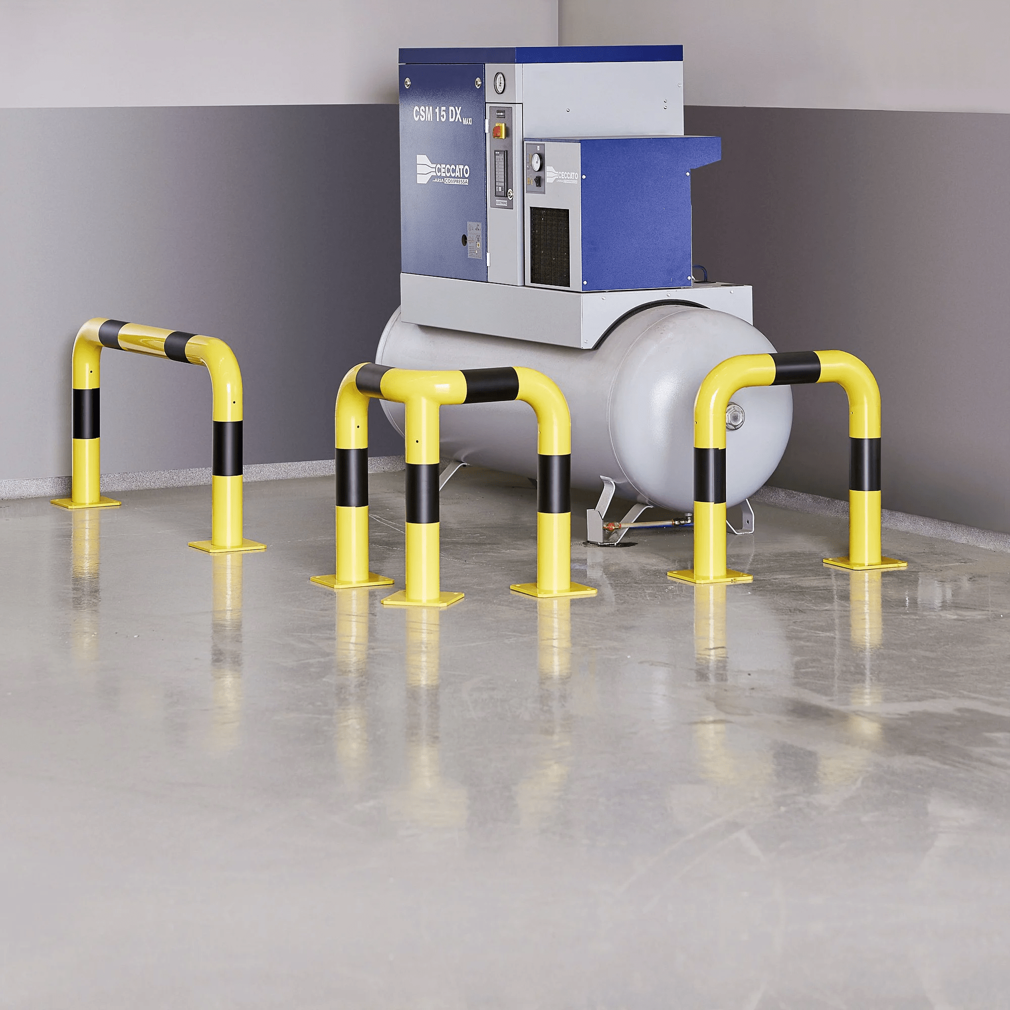 Мастерская барьер столкновения прямые барьерные защитные колонны для наружной безопасности дорожного движения