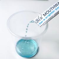 Líquido sem álcool do colutório do sabor da hortelã com saco 10ml do saquinho