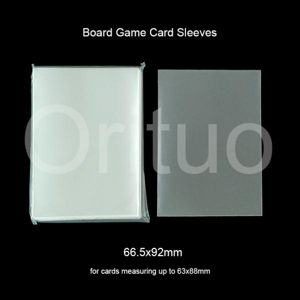 Clear Double Matte Sleeves Cards Non Glare PVC Free Cpp Deck Protector Sleeves