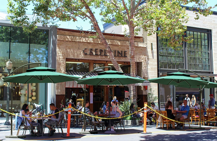 2.5m Double Canopy Umbrella Cantilever Garden Parasols Sun Protection