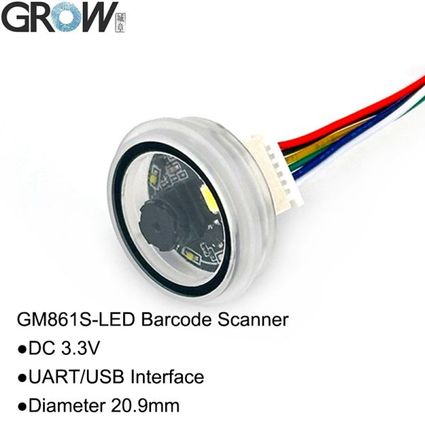GROW GM861S-LED Белое освещение DC3.3V Модуль штрих-кода USB/UART Интерфейс Qr-код Сканер штрих-кода Для Arduino Windows