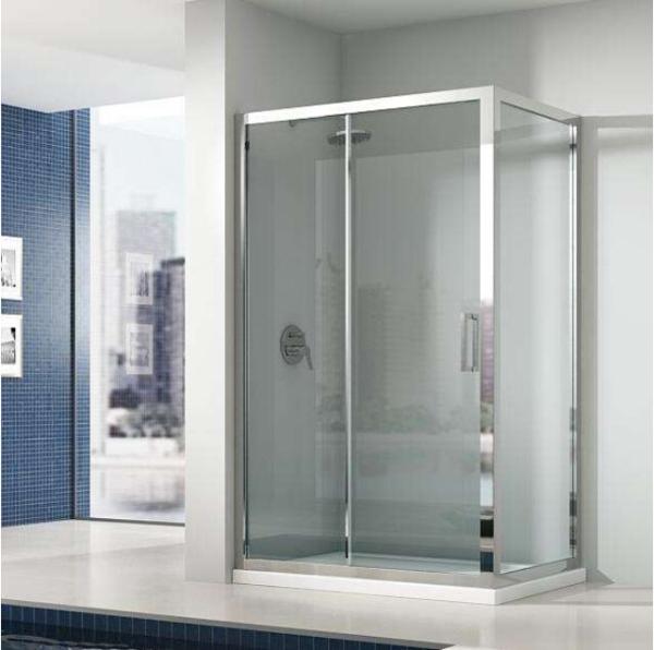 5mm Bathroom Shower Screens Tempered Glass Polishing Finish Cubicle Shower Rooms Enclosure