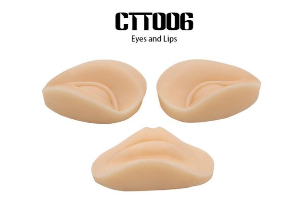 Silicone Rubber Eyes Permanent Makeup Practice Skin Lips For Beginner