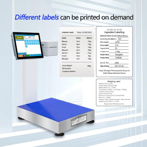 LCD Display Pharmaceutical Chemical Label Printing Device for 400mm*500mm Table Size