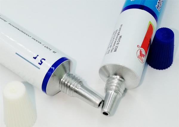 Long Nozzle Aluminum Squeeze Tubes D13.5MM For Pharmaceutical Ointment