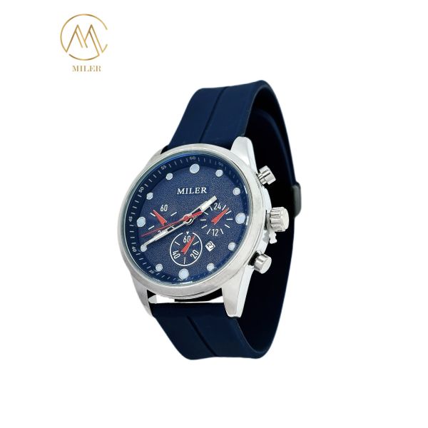 Big Dial Waterproof Siliver Bezel Colourful Silicone Strap Quartz Watch for Men and Women