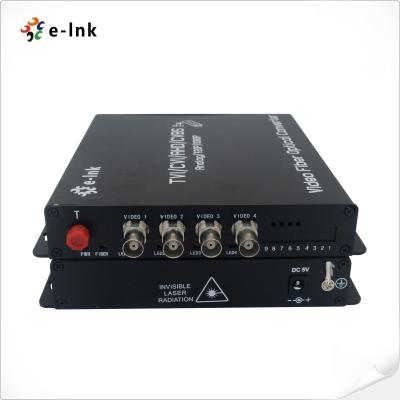 Transceptor video do conversor 4-Channels 1080P 720P 960P HD-AHD CVI TVI CVBS da fibra