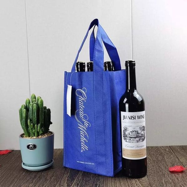 Oem / Odm Double Handles Non Woven Bags For Promotional Gift