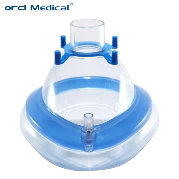 Disposable Oxygen Breathing Mask Medical Silicone PVC Anesthesia Mask Without Inflation Valve