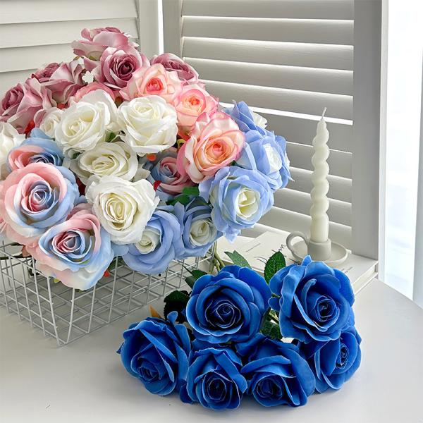 Rose artificial flower home living room decoration, Valentine's Day artificial flower wedding hall decoration