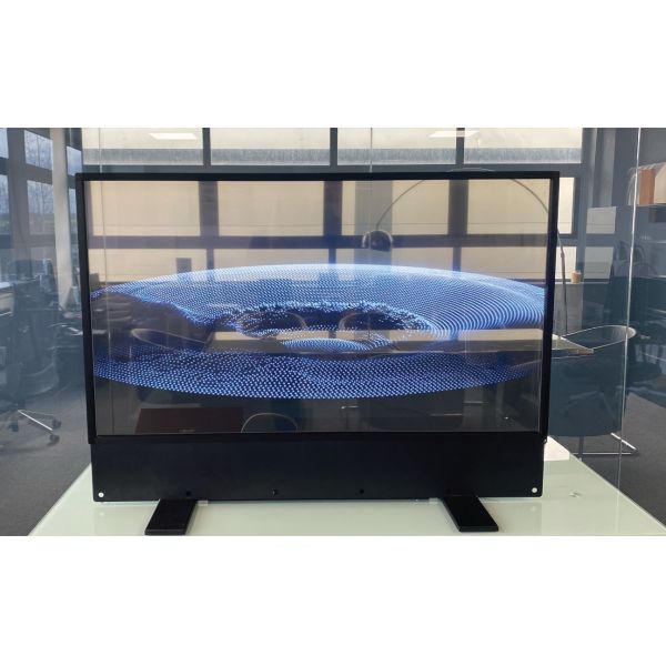 Full Color OLED Transparent Display with Wide Viewing Angle and High Definition Resolution
