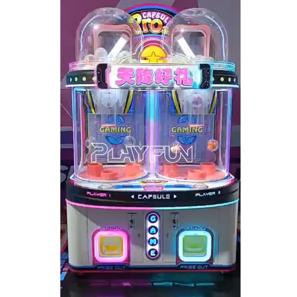 Popular Commercial Gift Vending Lucky Ball Drop 2 Palyers Coin Operated Capsule Pro Prizes Arcade Game Machine for Amusement