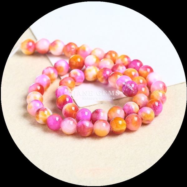 Natural Gemstone Bracelets Various Color Jade Loose Bead Strands to Elevate Your Style with Natural Elegance