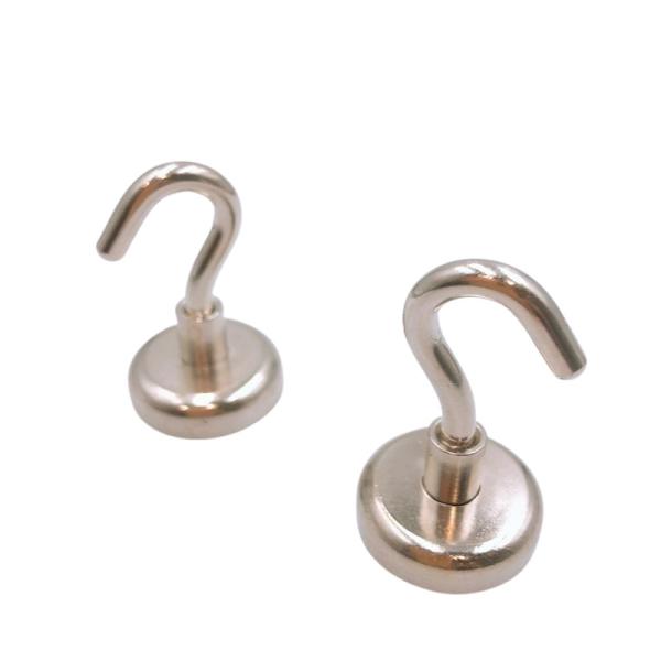 Rare Earth Magnetic Tool Hooks With Nickel Coating For Metal Door