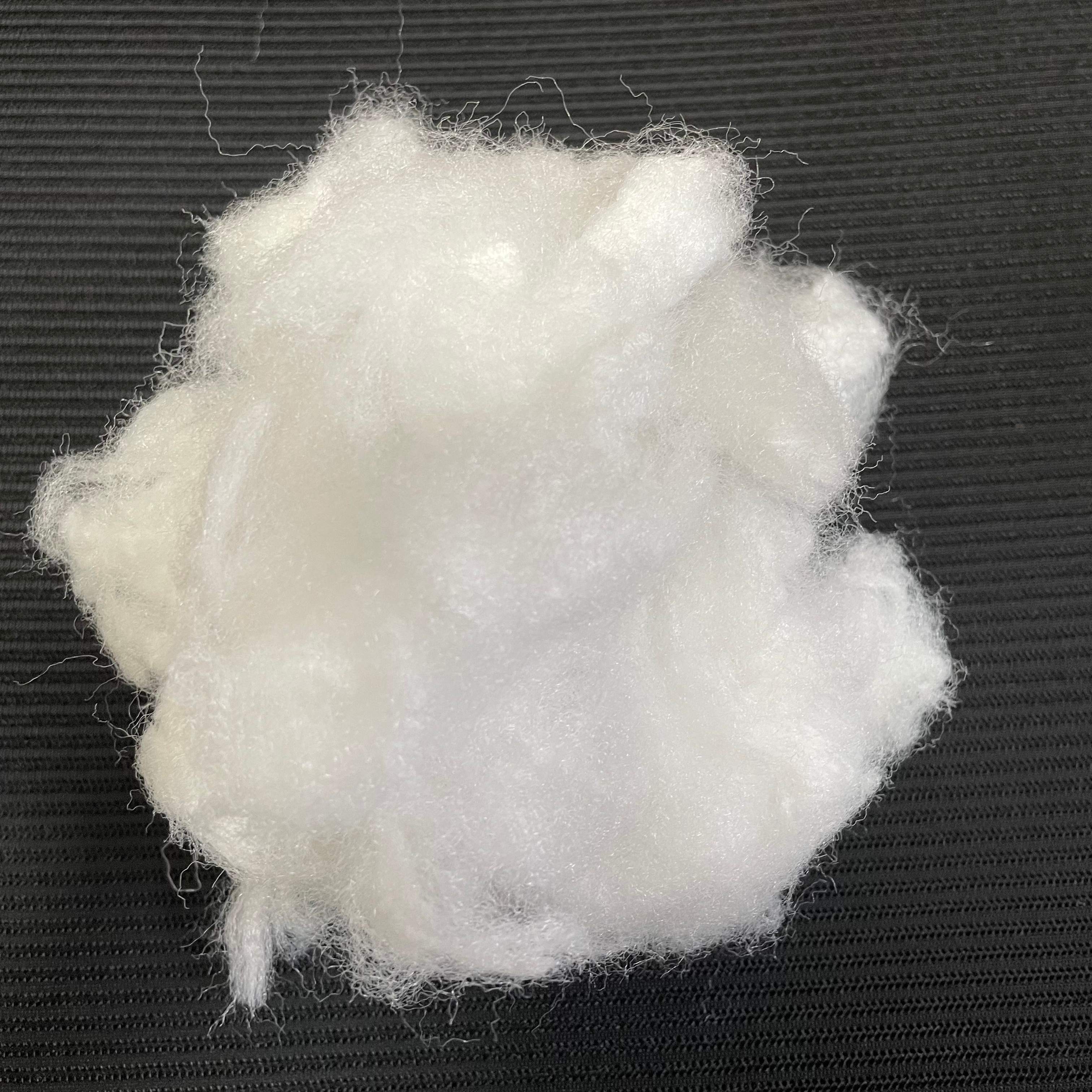 Two-dimensional virgin polyester fiber for Hard Cotton, Carpet Backing & Packaging Padding