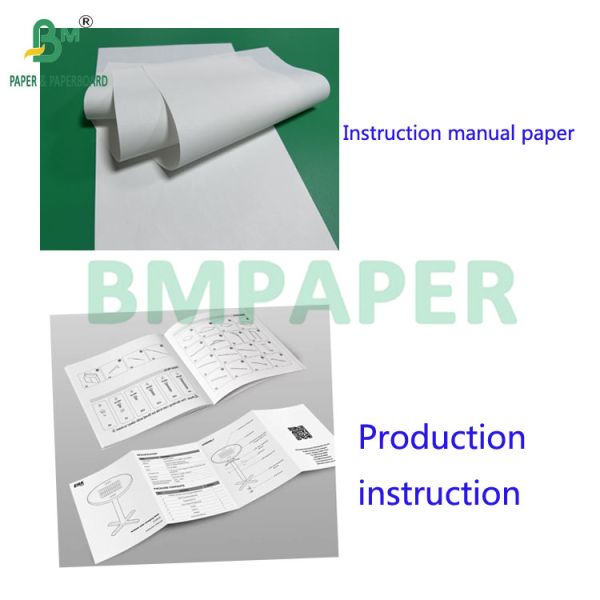 23.5 x 35inch 40gram Uncoated Instruction Manual Paper For Electrical Appliance Manual