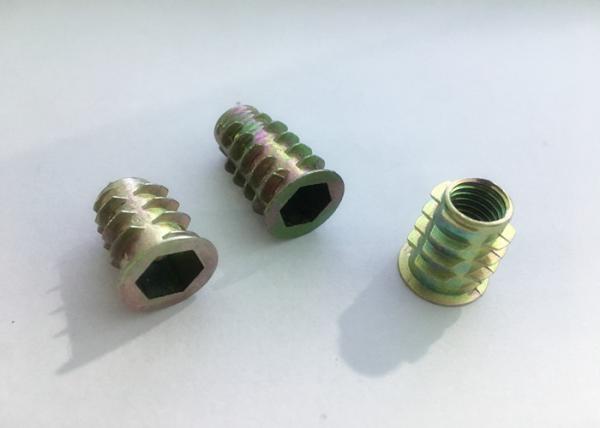 Professional Zinc Alloy Furniture Insert Nut M4 - M10 D Nut E Nut With Washer