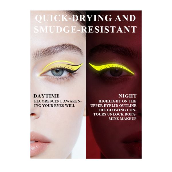 OEM Chameleon 8 Colors Matte Colored Smudge-proof Glitter Makeup Eyes Cosmetic Liquid Waterproof Colorful Neon Eyeliner Pen