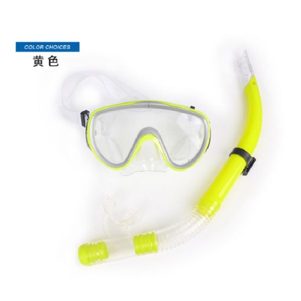 blue ultra-low-cost diving mask PVC material diving mirror and ventilation tube
