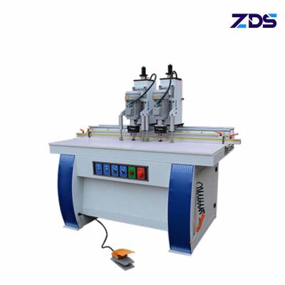 máquina de perfuração do furo da dobradiça da cabeça do dobro de 380V 1.1kw*2 para as pranchas de madeira