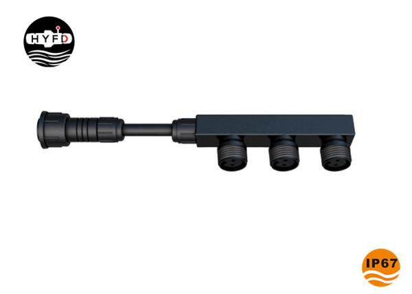 HYFD Two Pin 1 In 3 Out Nylon PA66 M15 Connector