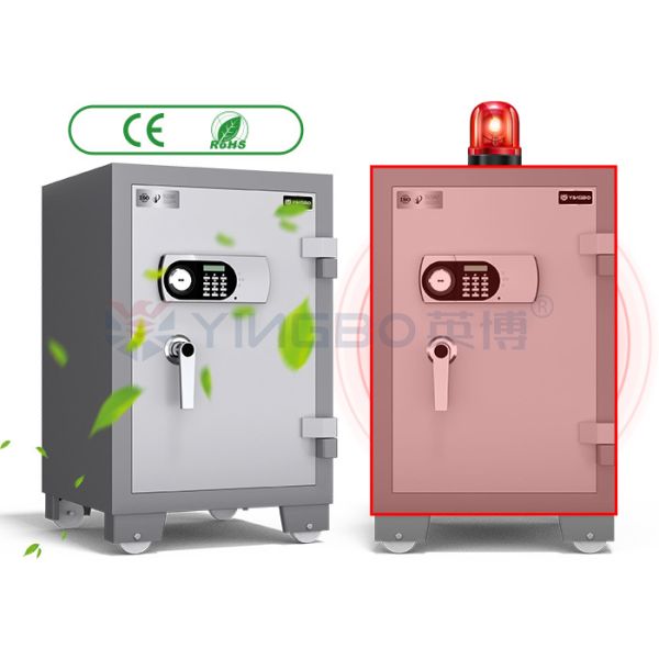 Three Composite Construction Fireproof Safe Box With Intelligent Dual Alarm System YB/FH-78 Fireproof Safe Box for Home and Office