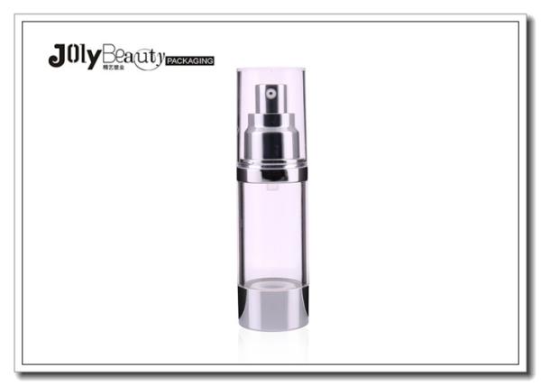 Cosmetic Clear ABS 15ml 30ml 50ml Airless Pump Bottles Plastic Airless Bottle