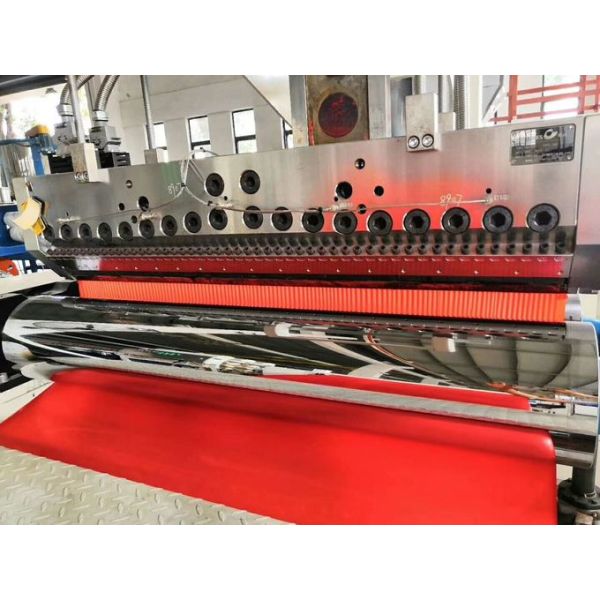 Производственная линия штранг-прессования фильма ленты АФ-1000мм ПП для упаковки подарков