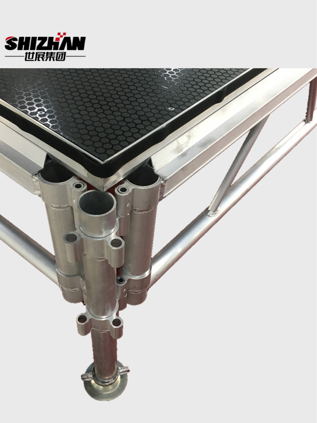 plataforma portátil del piso de la etapa de cristal de aluminio del concierto de rock del 1.22*1.22m