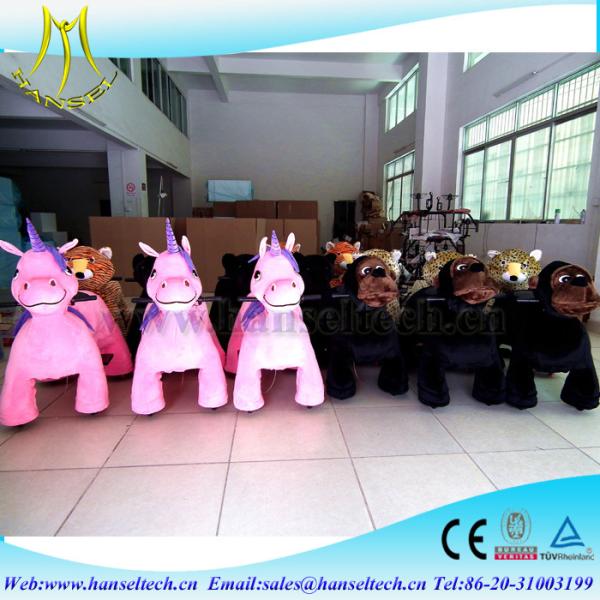 Hansel electric toy car for kid motorized plush animals amusement park rides moving luna park plush toys stuffed animal