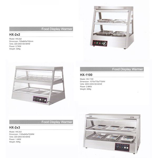 Electric Warming 33kg 0.7kw Commercial Food Warmer Display