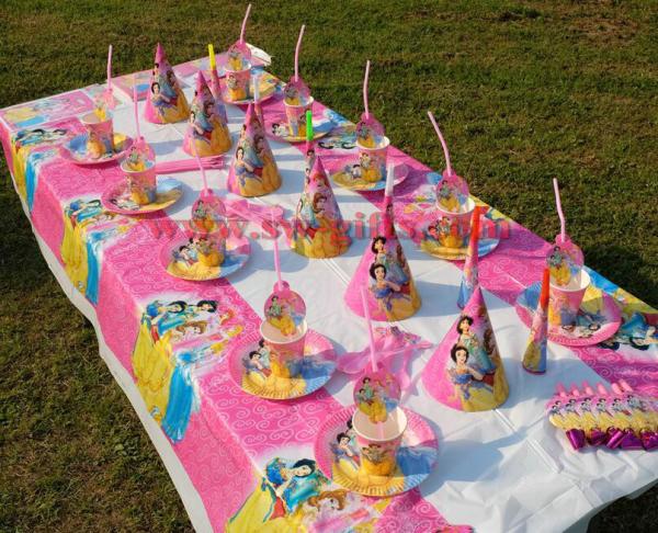 Princess Snow white Cinderella Kids Birthday Party Decoration Set Party Supplies Baby Birthday Pack event party supplies