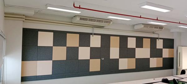 DIY Decorated Wall Panels Fabric Wrapped Acoustic Sound Absorbing Fiberglass Board