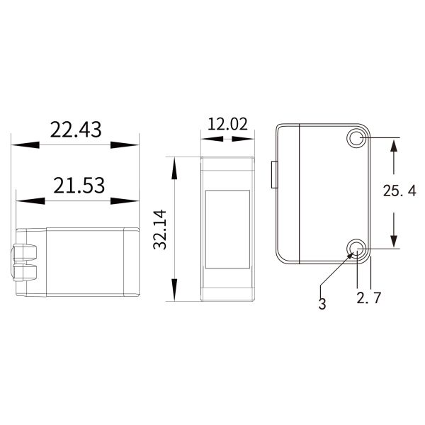 TOF Время полета датчики 50-1500 мм PNP выход для обнаружения 1x1 см белый рисунок