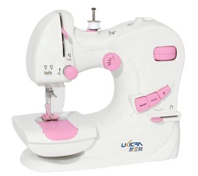 Máquina de costura doméstica de metal ABS com dupla velocidade e alimentação