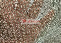 Anneau du fil 7mm de la maille 0.8mm d'anneau soudé par SS304 Chainmail pour la décoration