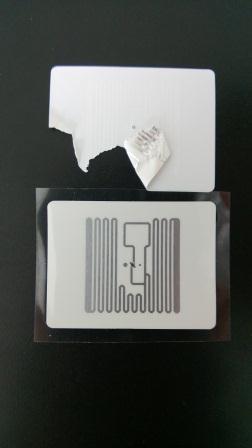 RFID-этикетки хрупкие бумага пустая RFID-этикетки легко разорвать