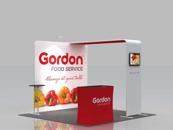 Folding Trade Show Booth Displays , Conference Exhibit Displays 3X3 No Plastic
