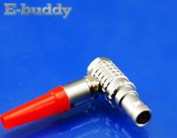 Conector de cable circular de ángulo recto compatible del conector FHG 00B 0B 1B 2B de Lemo enchufe masculino de 90 grados