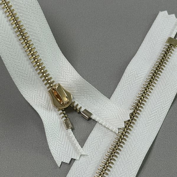 #5 Euro Teeth Metal Light Gold Zipper Deformation Resistant High Stability