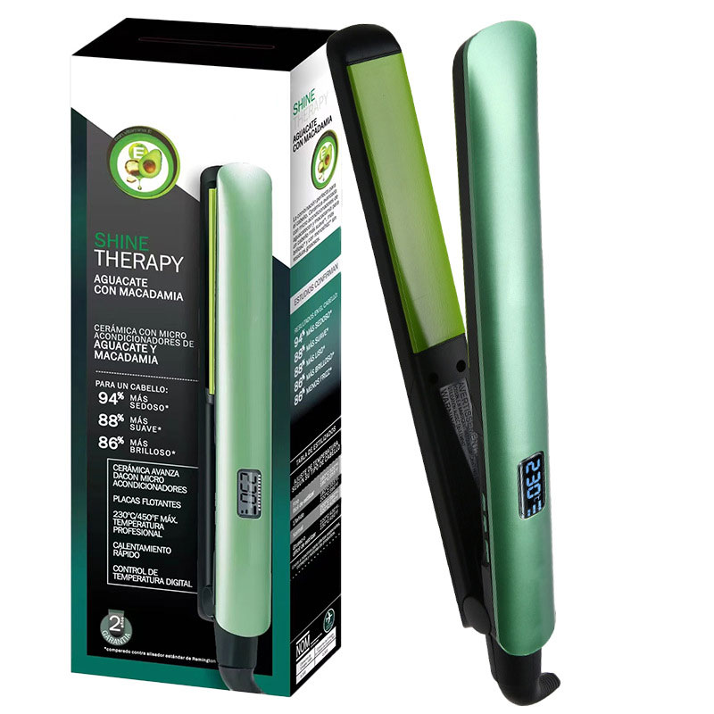 Hair Straightener Salon Professional Electric Digital LED Ceramic Coating Fast Heating Overheating Protection Flat Iron Outdoor