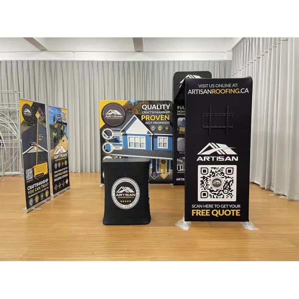 Polyester Fabric 10x20 Exhibit Booth CMYK Printed 10x20 Modular Booth