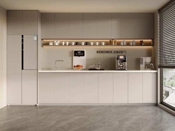 Cuisine Luxury Marble High End Wood Kitchen Cabinets For Villa Townhouse Apartment Hotel Restaurant