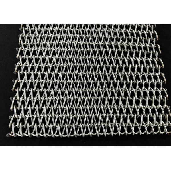 304 314 316 Stainless Steel Balanced Spiral Woven Wire Mesh Conveyor Belt
