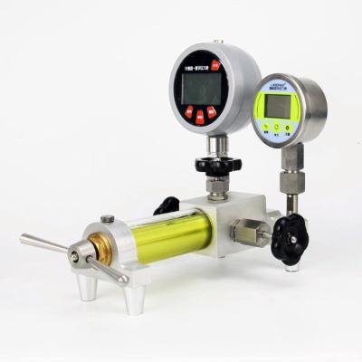 equipamento manual portátil da calibração da pressão da bomba de mão do calibrador da pressão hidráulica