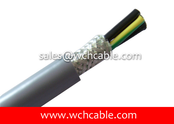 1000V High Voltage Oil Resistant Braiding Shielded TPE Cable UL21184, UL21387